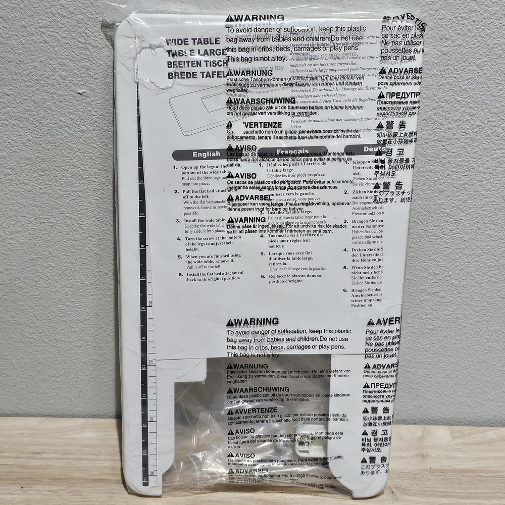 New Brother XC9802-021 121 Wide Embroidery Sewing Machine Extension Table
